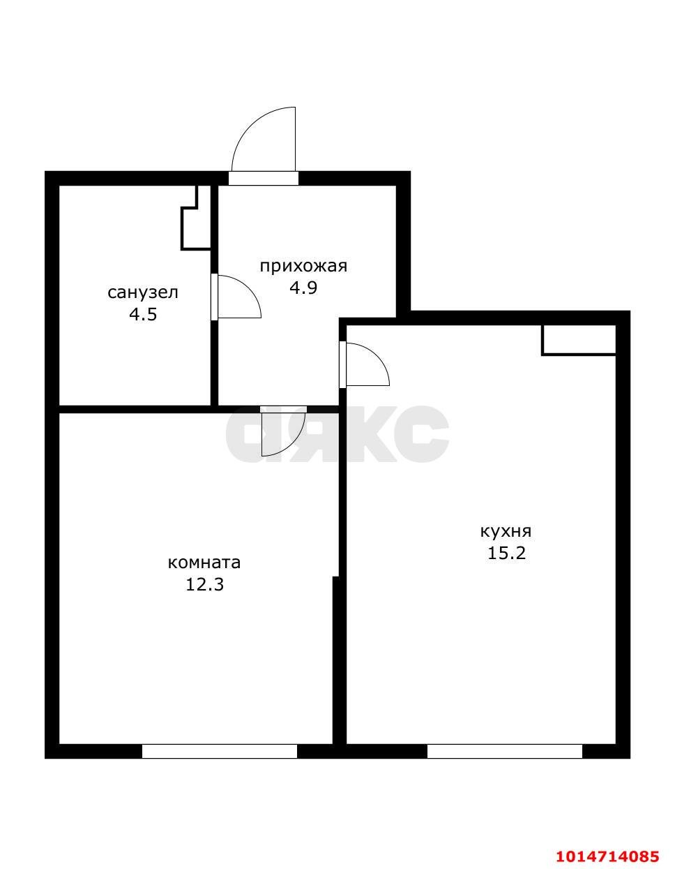Фото №3: 1-комнатная квартира 36 м² - Краснодар, Парк Победы, ул. имени Героя Дангиреева, 4к3