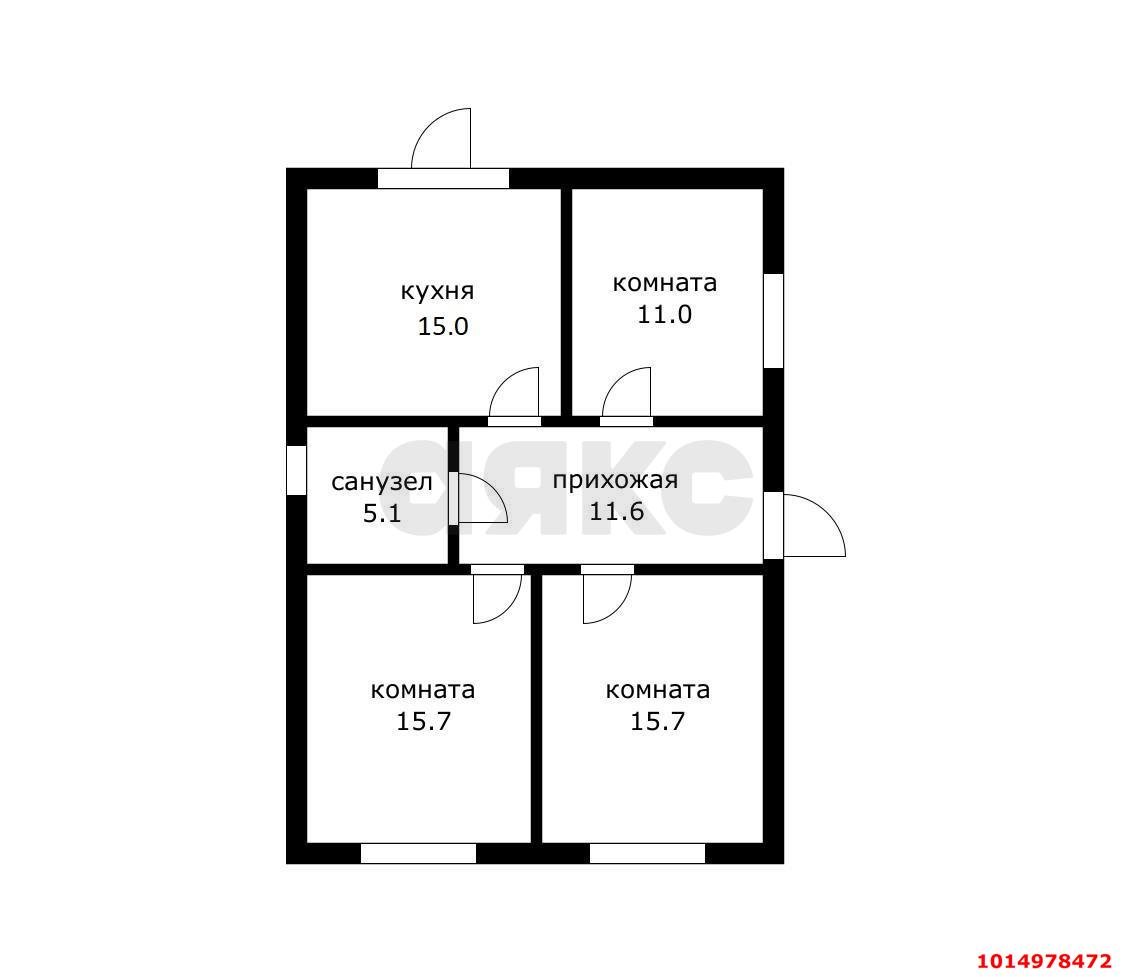 Фото №15: Дом 73 м² + 3.25 сот. - СНТ Кубань, Прикубанский внутригородской округ, ул. Яблоневая, 1
