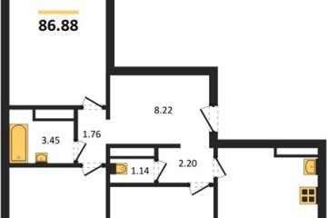 Фото №1: 3-комнатная квартира 86 м² - Майкоп, 