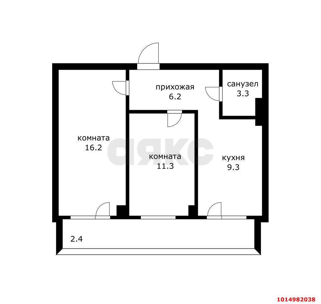 Фото №17: 2-комнатная квартира 48 м² - Краснодар, Сады Калинина, ул. Троицкая, 34к1