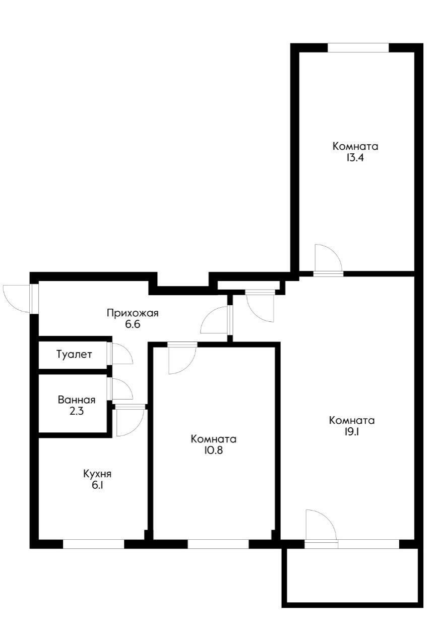 Фото №18: 3-комнатная квартира 65 м² - Краснодар, Карасунский внутригородской округ, мкр. Гидростроителей, ул. Гидростроителей, 32