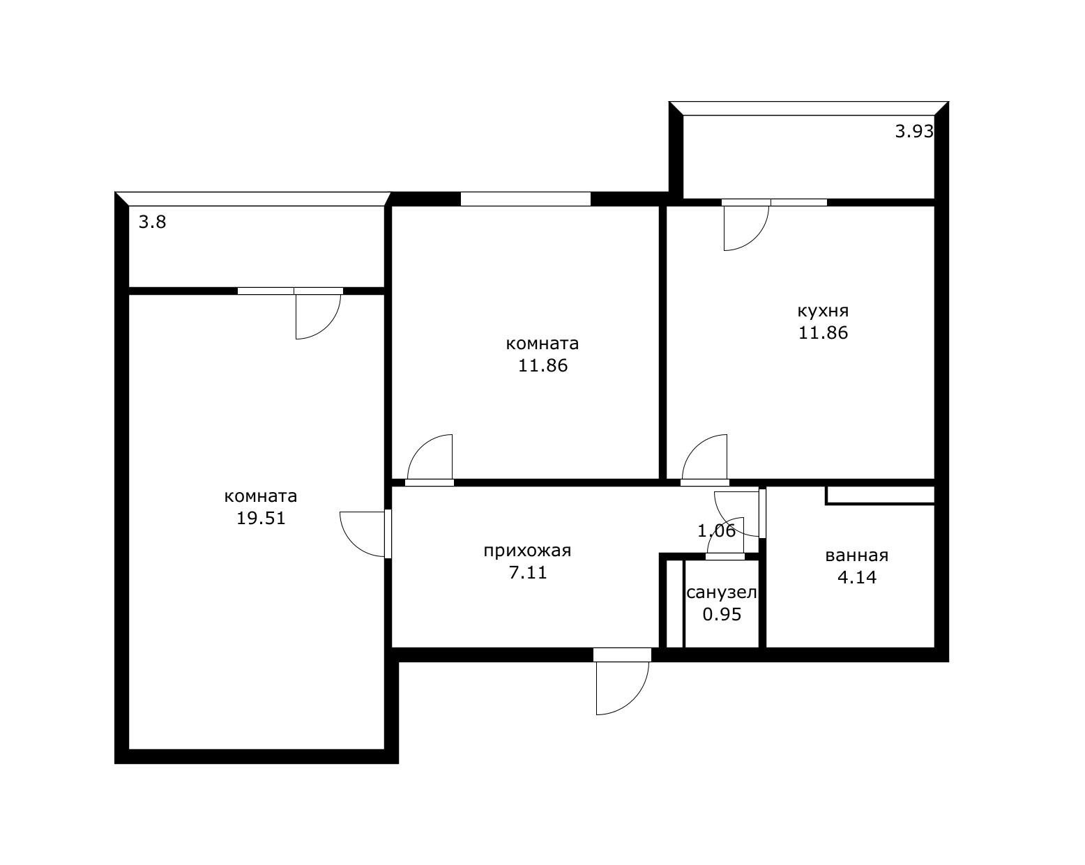 Фото №20: 2-комнатная квартира 60 м² - Краснодар, Прикубанский внутригородской округ, мкр. Московский, ул. им. Артюшкова В.Д., 23