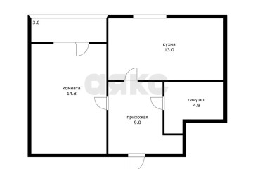Фото №3: 1-комнатная квартира 42 м² - Краснодар, мкр. Восточно-Кругликовский, ул. Черкасская, 123