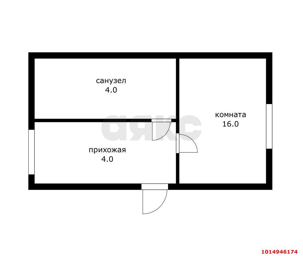 Фото №12: 1-комнатная квартира 24 м² - Российский, Прикубанский внутригородской округ, ул. Куликова Поля, 33