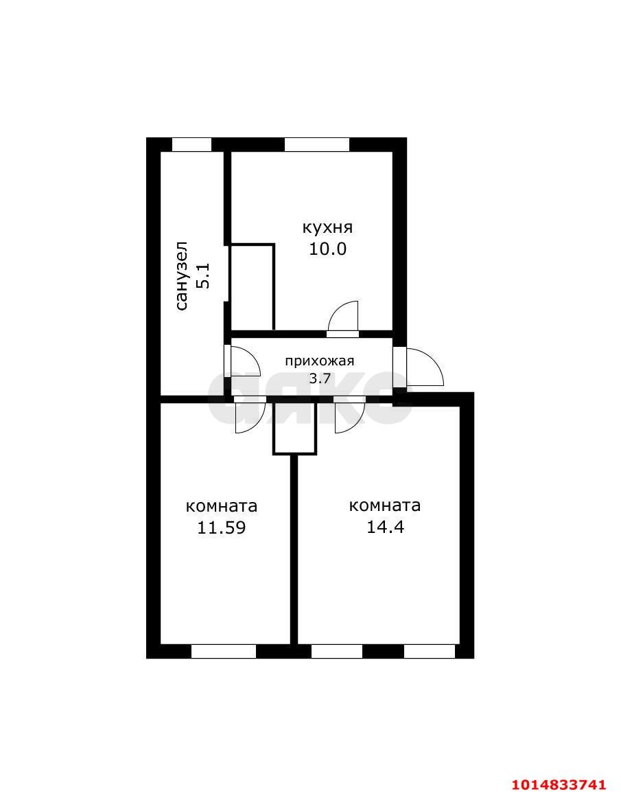 Фото №8: 2-комнатная квартира 45 м² - Новодмитриевская, ул. Красная