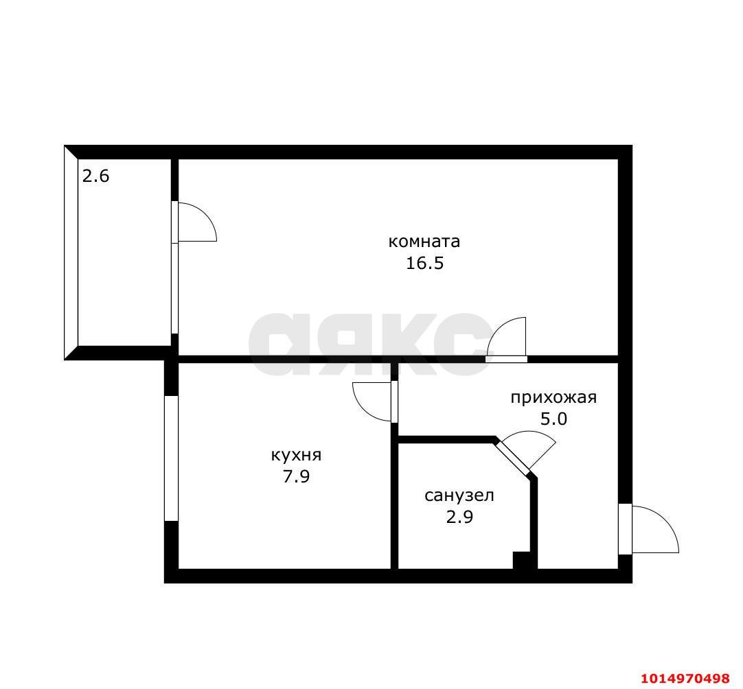 Фото №10: 1-комнатная квартира 32 м² - Краснодар, Фестивальный, ул. имени Симиренко, 11