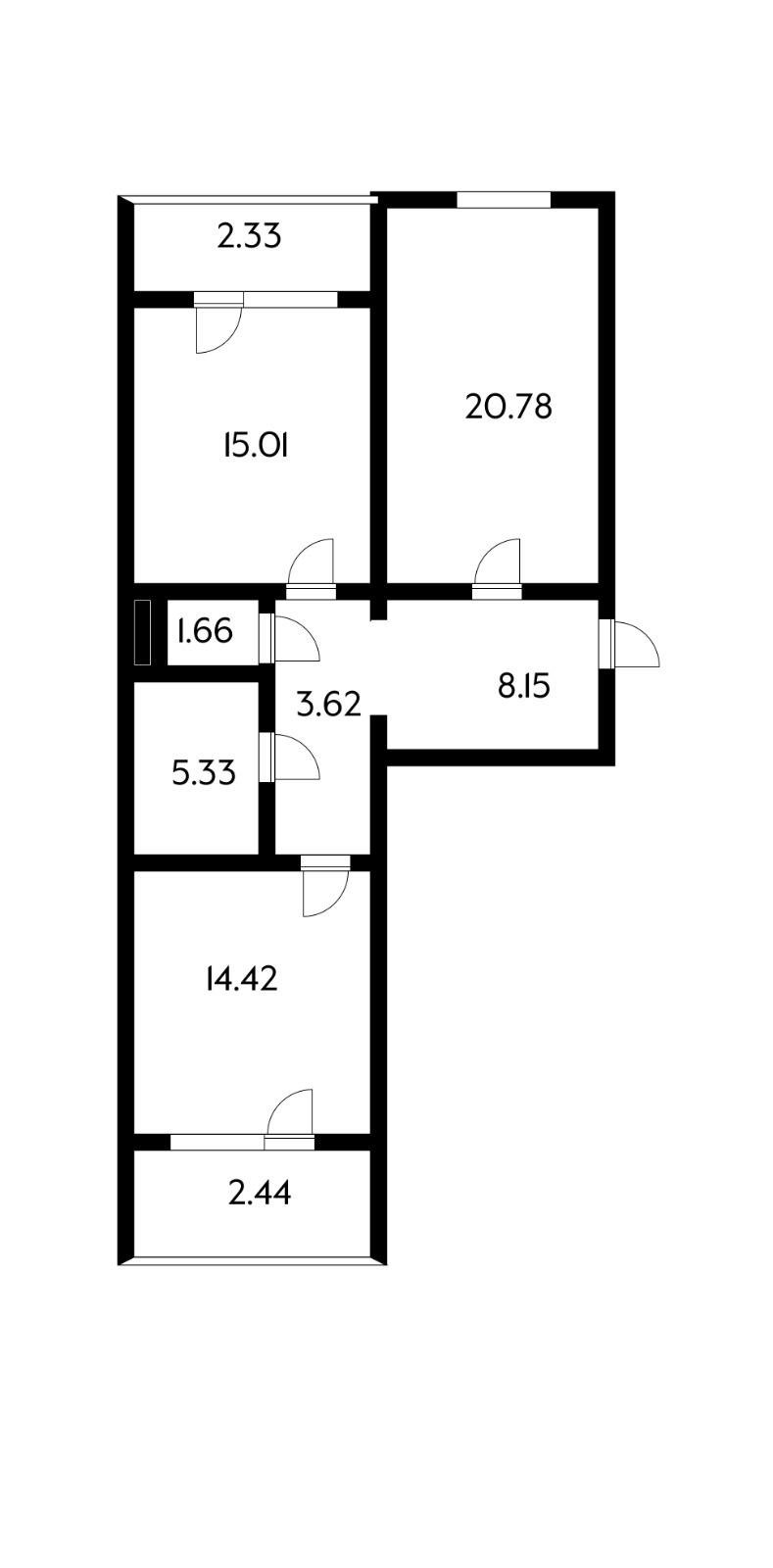 Фото №8: 2-комнатная квартира 75 м² - Краснодар, Прикубанский внутригородской округ, мкр. Музыкальный, ул. Аксайская, 59