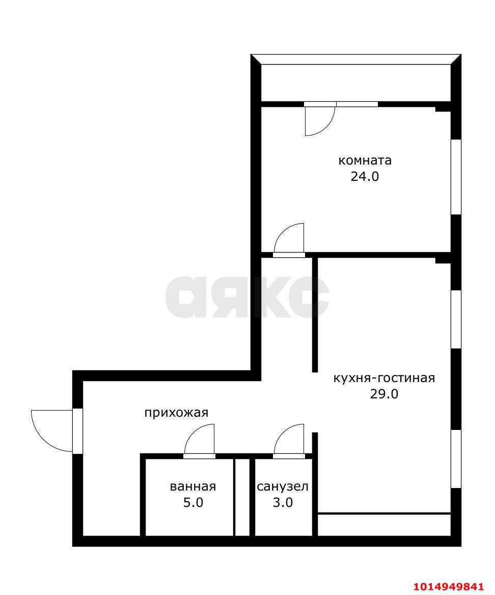 Фото №12: 2-комнатная квартира 75 м² - Краснодар, Карасунский внутригородской округ, мкр. Хлопчато-бумажный Комбинат, ул. Уральская, 17
