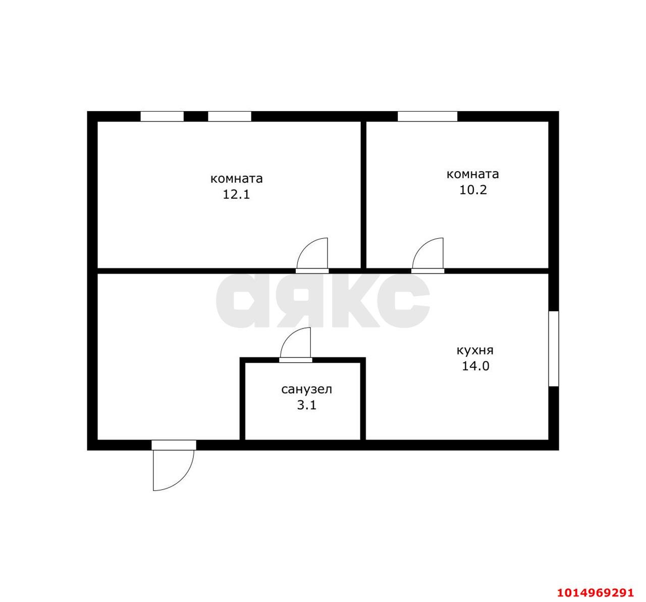 Фото №13: 2-комнатная квартира 41 м² - Краснодар, имени Петра Метальникова, ул. Петра Метальникова, 5к3