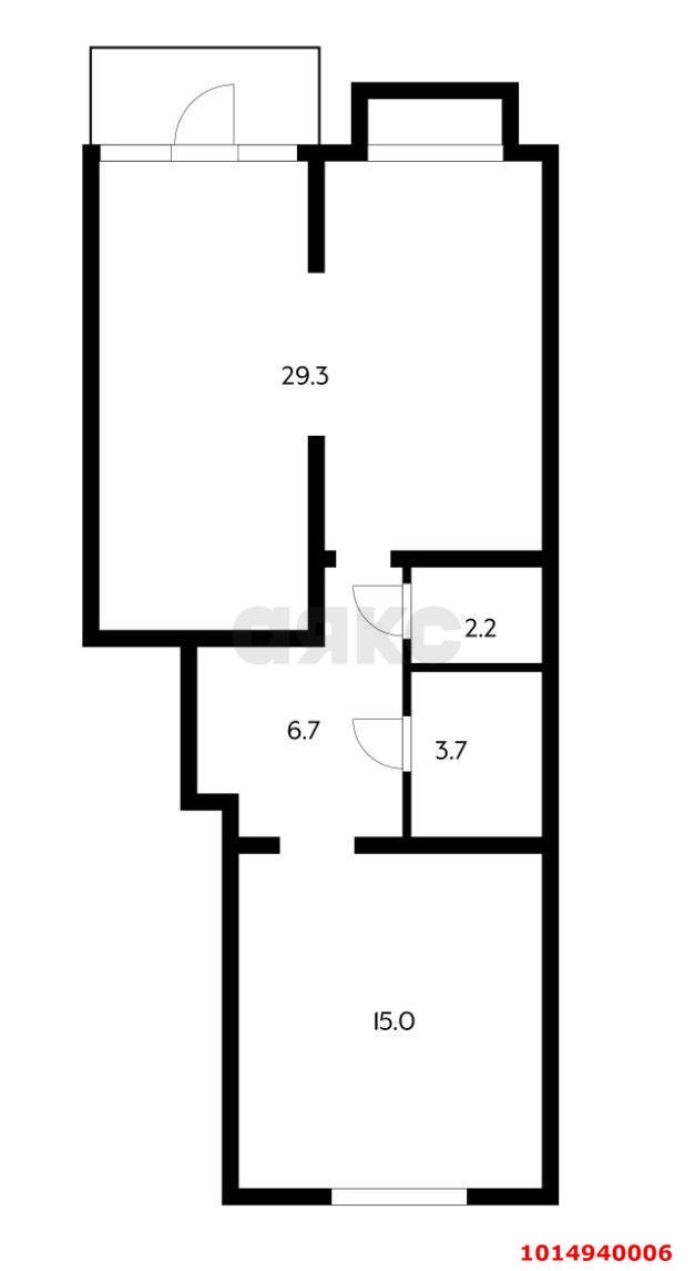 Фото №12: Торговое помещение 57 м² - Краснодар, жилой комплекс Свобода, ул. Домбайская, 55к4