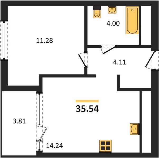 Фото №1: 1-комнатная квартира 35 м² - Краснодар, Карасунский внутригородской округ, Хлопчато-бумажный Комбинат, мкр. жилой квартал Патрики