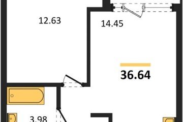 Фото №1: 1-комнатная квартира 36 м² - Краснодар, мкр. жилой квартал Патрики, 
