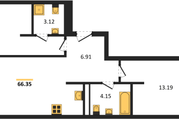 Фото №1: 2-комнатная квартира 66 м² - Краснодар, мкр. жилой квартал Патрики, 