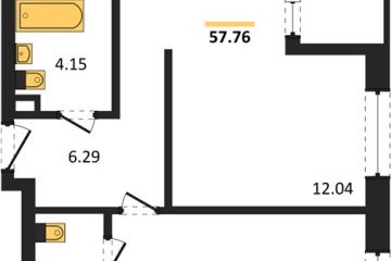 Фото №1: 2-комнатная квартира 57 м² - Краснодар, мкр. жилой квартал Патрики, 