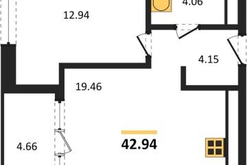 Фото №1: 1-комнатная квартира 42 м² - Краснодар, мкр. жилой квартал Патрики, 
