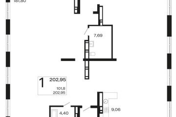 Фото №1: 1-комнатная квартира 202 м² - Краснодар, мкр. жилой квартал Патрики, 