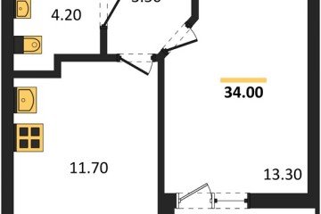 Фото №1: 1-комнатная квартира 33 м² - Краснодар, мкр. Прикубанский внутригородской округ, ул. Доблести, 8к1