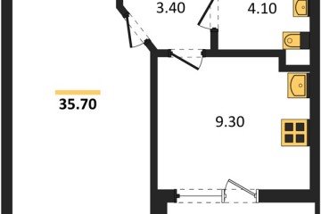 Фото №1: 1-комнатная квартира 35 м² - Краснодар, мкр. Прикубанский внутригородской округ, ул. Доблести, 8к1