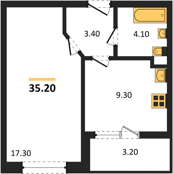 Фото №1: 1-комнатная квартира 35 м² - Краснодар, жилой комплекс Архитектор, мкр. Прикубанский внутригородской округ, ул. Доблести, 8к1