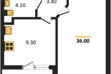 Фото №1: 1-комнатная квартира 35 м² - Краснодар, мкр. Прикубанский внутригородской округ, ул. Доблести, 8к1