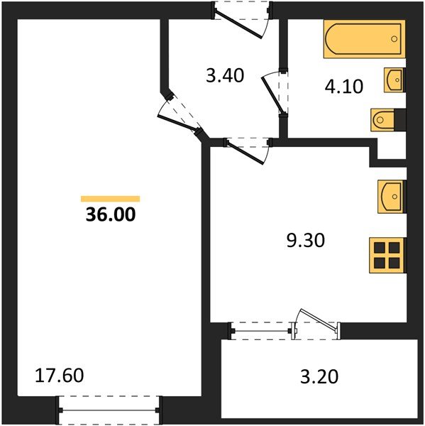 Фото №1: 1-комнатная квартира 35 м² - Краснодар, жилой комплекс Архитектор, мкр. Прикубанский внутригородской округ, ул. Доблести, 8к1