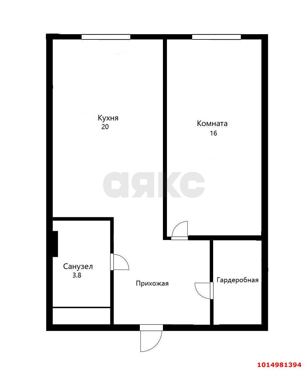 Фото №19: 1-комнатная квартира 43 м² - Краснодар, ЖК Большой, ул. Красная, 176лит1/3