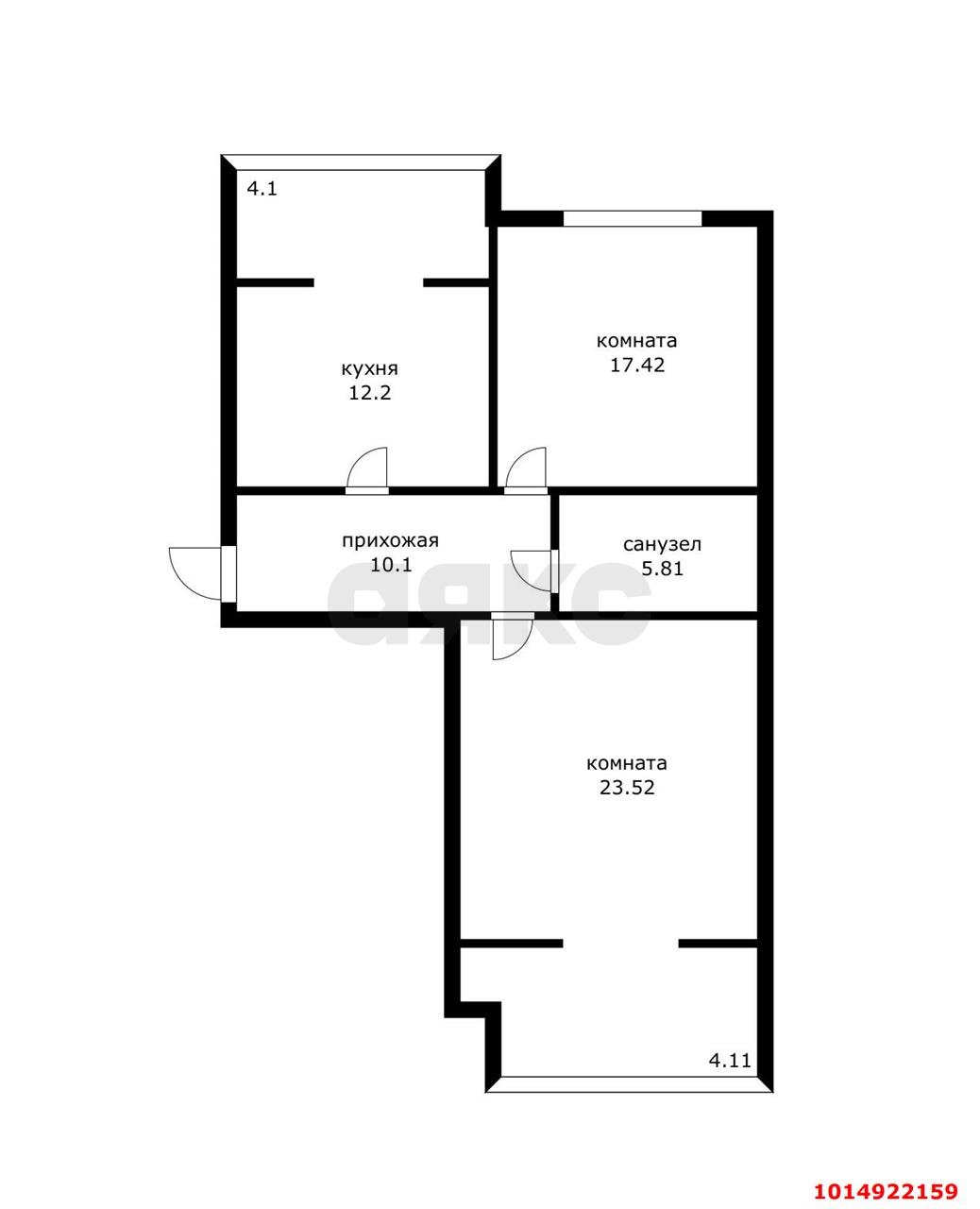 Фото №16: 2-комнатная квартира 77 м² - Краснодар, Центральный, ул. Промышленная, 43А