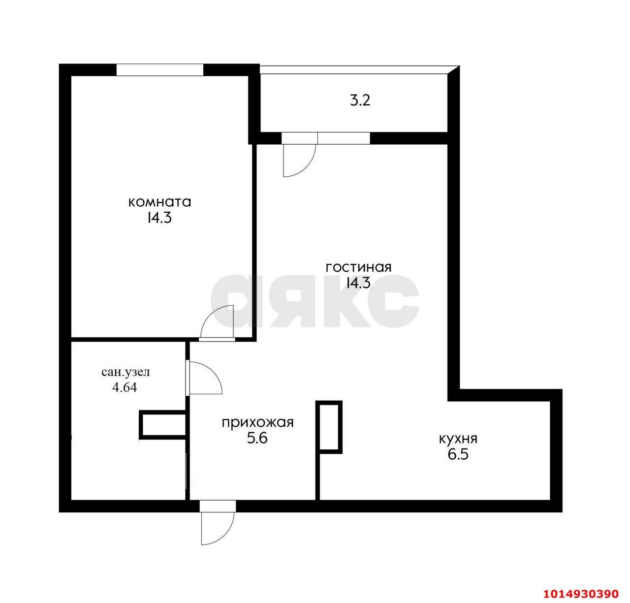 Фото №9: 1-комнатная квартира 48 м² - Краснодар, Прикубанский внутригородской округ, мкр. жилой комплекс Самолёт-4, ул. Ивана Беличенко, 95