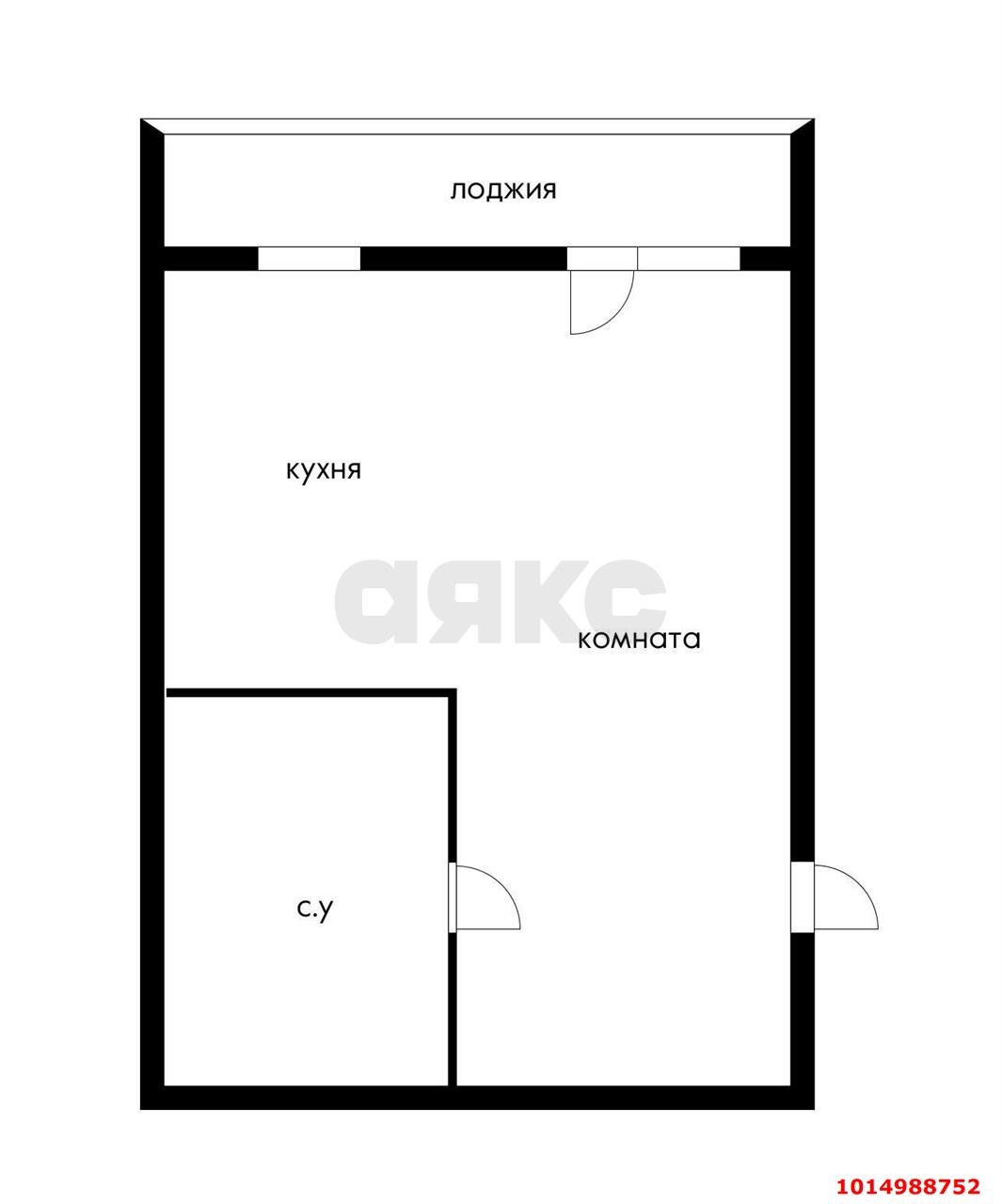 Фото №8: 1-комнатная квартира 23 м² - Российский, Прикубанский внутригородской округ, ул. Измаильская, 13