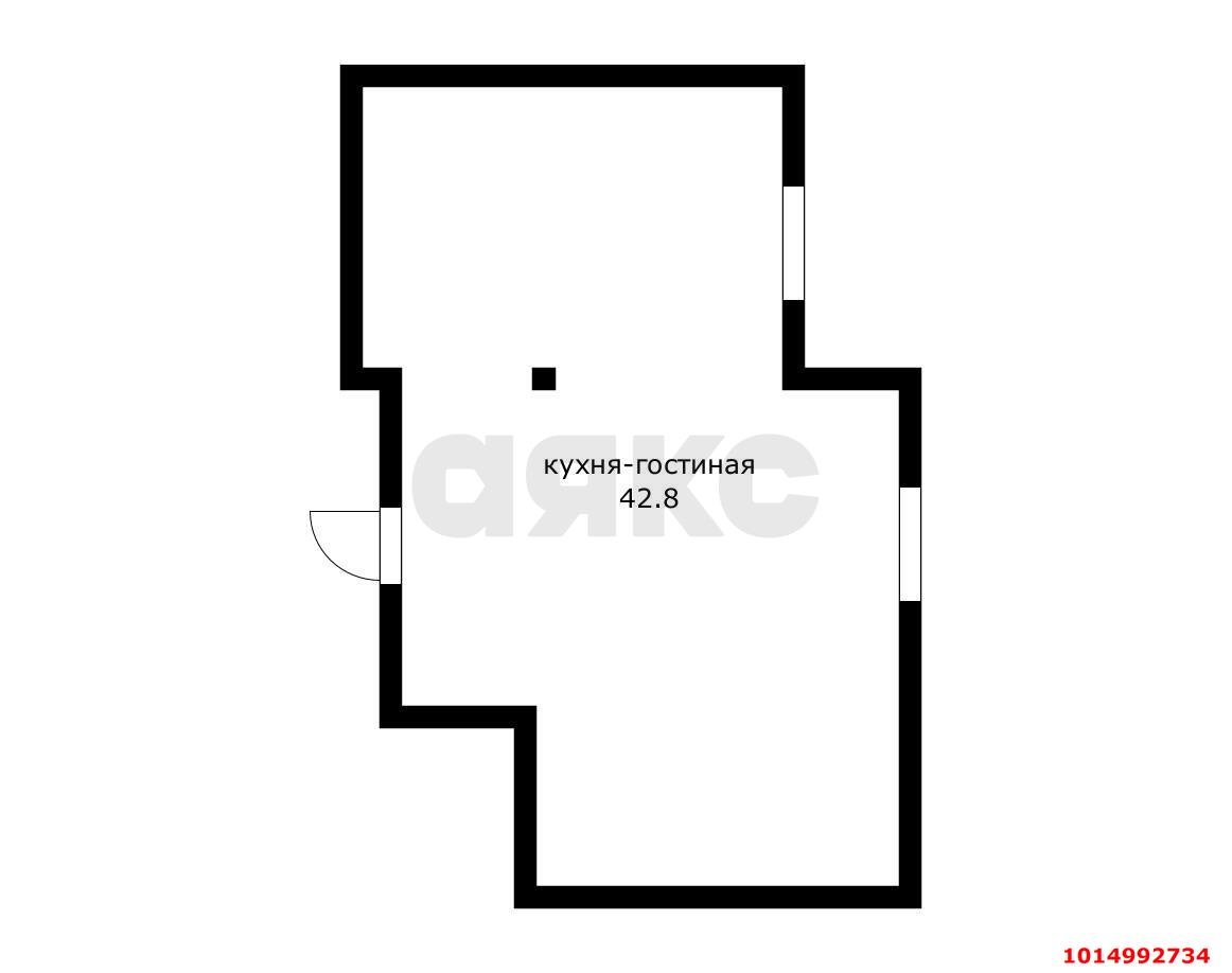 Фото №1: 1-комнатная квартира 43 м² - Краснодар, Прикубанский внутригородской округ, мкр. Восточно-Кругликовский, ул. Черкасская, 123