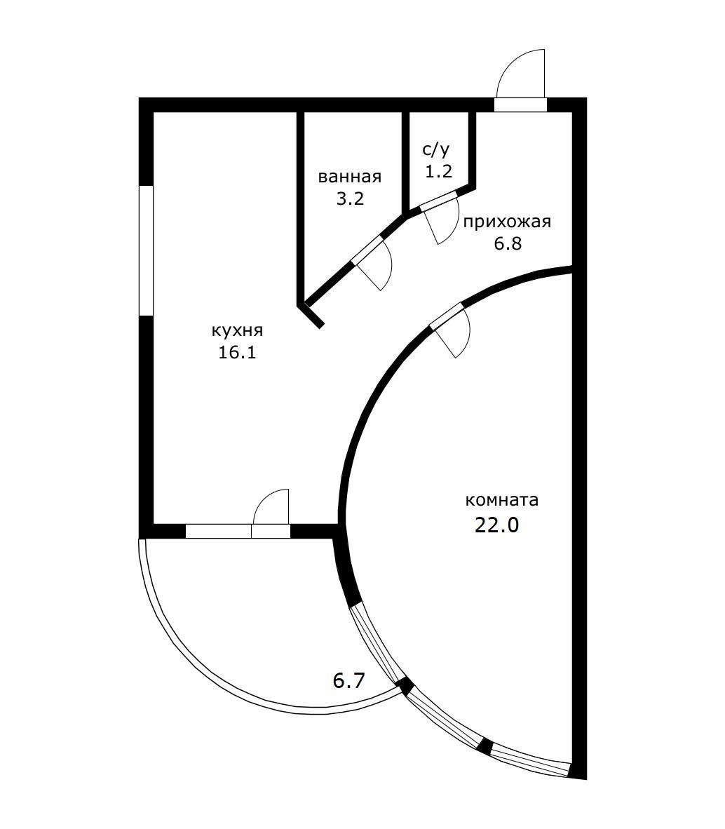 Фото №17: 1-комнатная квартира 49 м² - Российский, мкр. Прикубанский внутригородской округ, ул. Тепличная