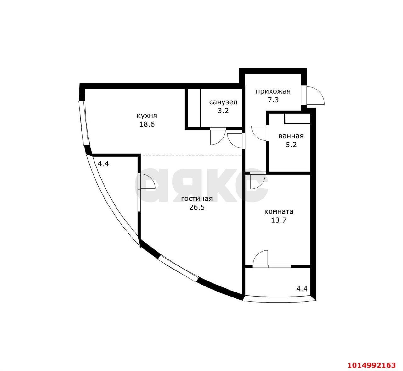 Фото №18: 2-комнатная квартира 74 м² - Краснодар, жилой комплекс Элегант, ул. Старокубанская, 137/1к1