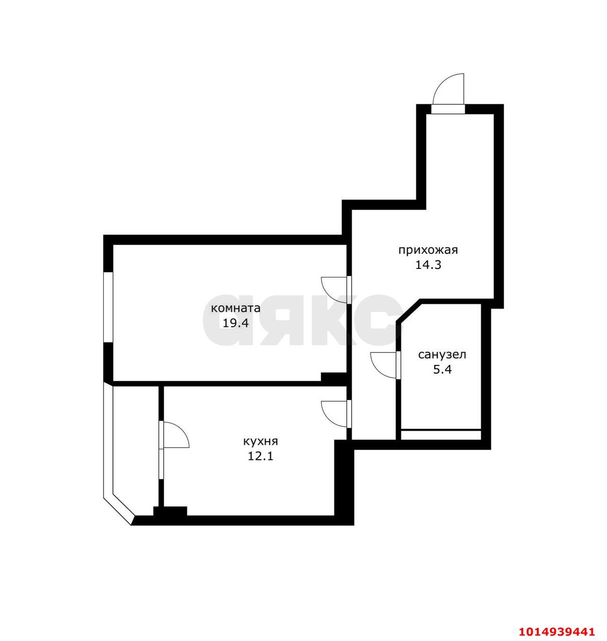 Фото №10: 1-комнатная квартира 54 м² - Краснодар, Славянский, ул. Азовская, 17