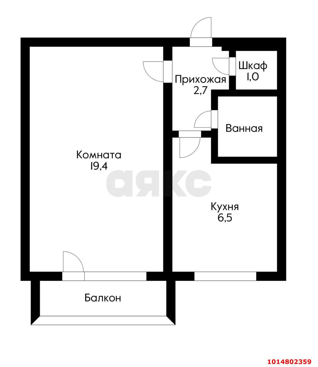 Фото №10: 1-комнатная квартира 36 м² - Краснодар, Юбилейный, ул. 70-летия Октября, 20/1