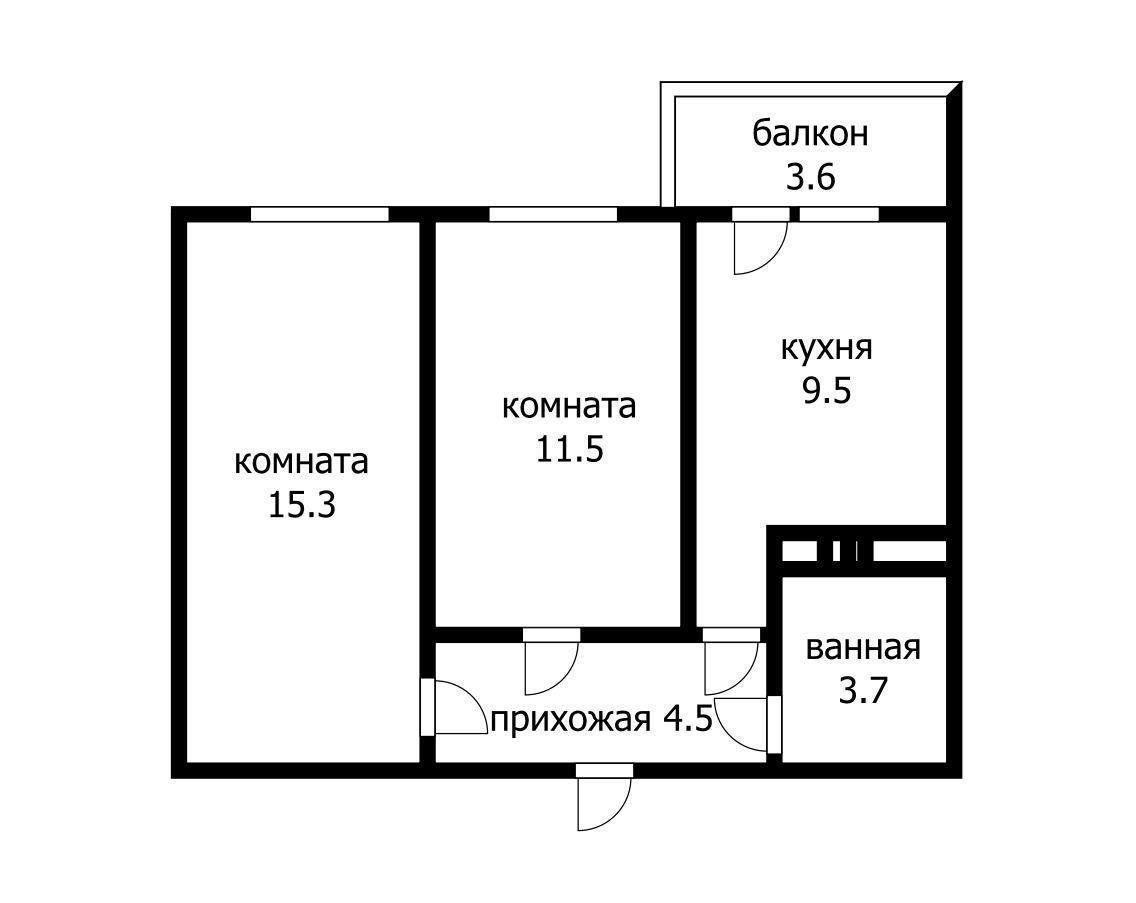 Фото №20: 2-комнатная квартира 50 м² - Краснодар, Прикубанский внутригородской округ, Музыкальный, мкр. ЖК Притяжение, ул. Московская, 118к2
