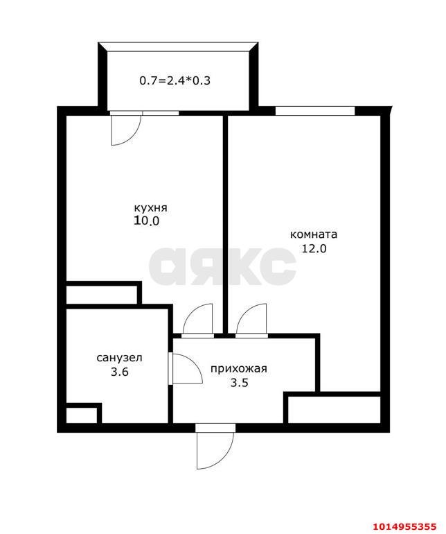 Фото №3: 1-комнатная квартира 32 м² - Краснодар, жилой комплекс Спортивная Деревня, ул. Западный Обход, 42/3к1