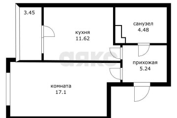 Фото №5: 1-комнатная квартира 44 м² - Краснодар, мкр. Достояние, ул. Григория Булгакова, 8к1