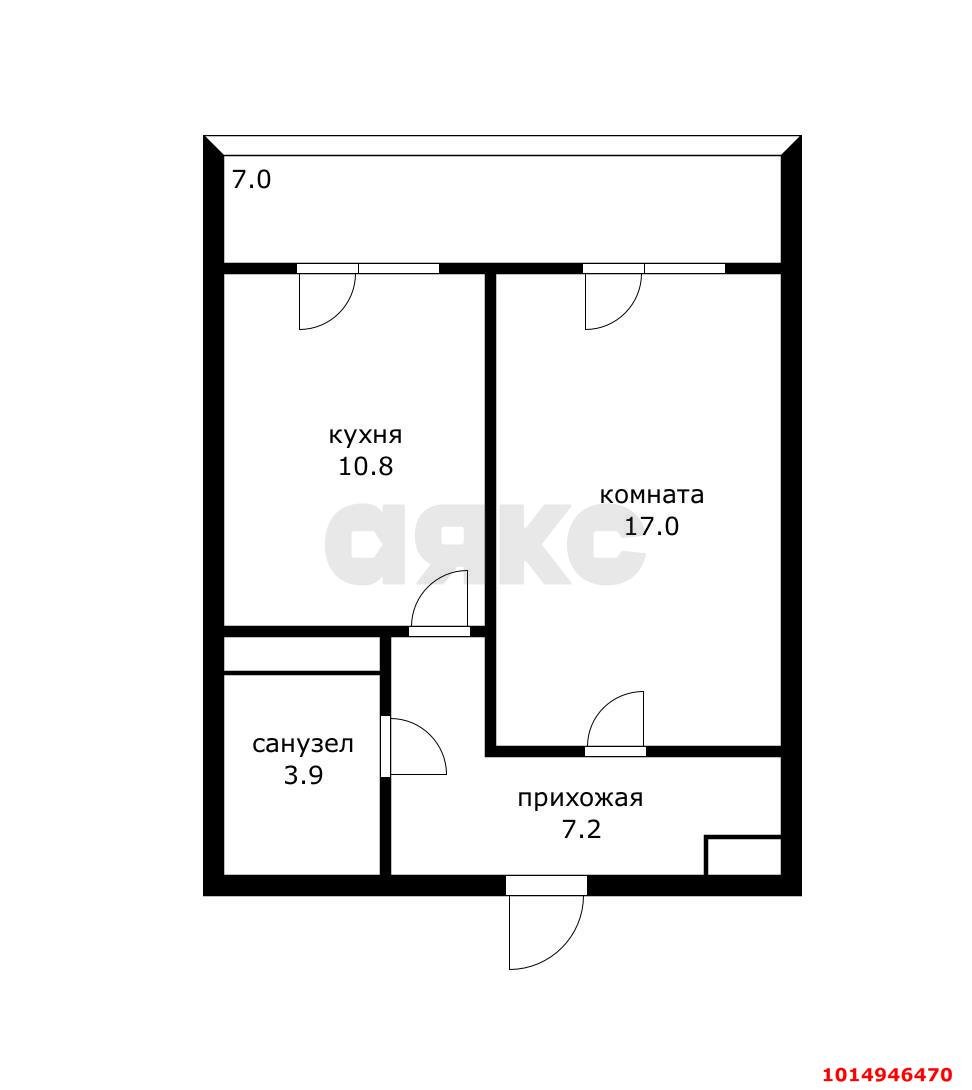 Фото №12: 1-комнатная квартира 45 м² - Краснодар, жилой комплекс Рассвет, ул. Гидростроителей, 63