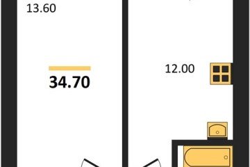 Фото №1: 1-комнатная квартира 34 м² - Новая Адыгея, мкр. жилой комплекс Дарград, ул. Тургеневское шоссе, 34/2лит51