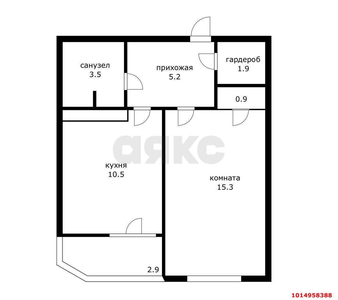 Фото №20: 1-комнатная квартира 40 м² - Краснодар, ЖК Смоленский, ул. Восточно-Кругликовская, 34