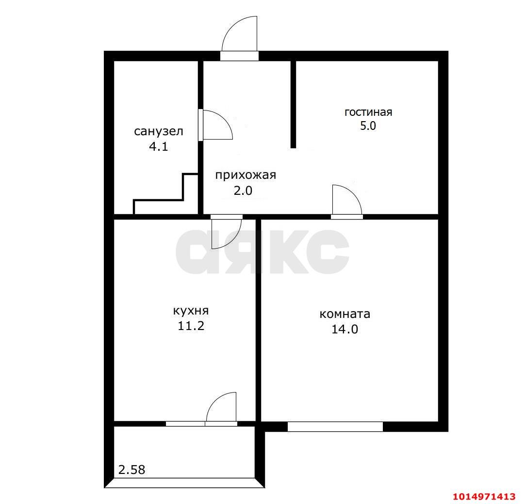 Фото №10: 1-комнатная квартира 40 м² - Краснодар, имени Петра Метальникова, ул. Петра Метальникова, 38