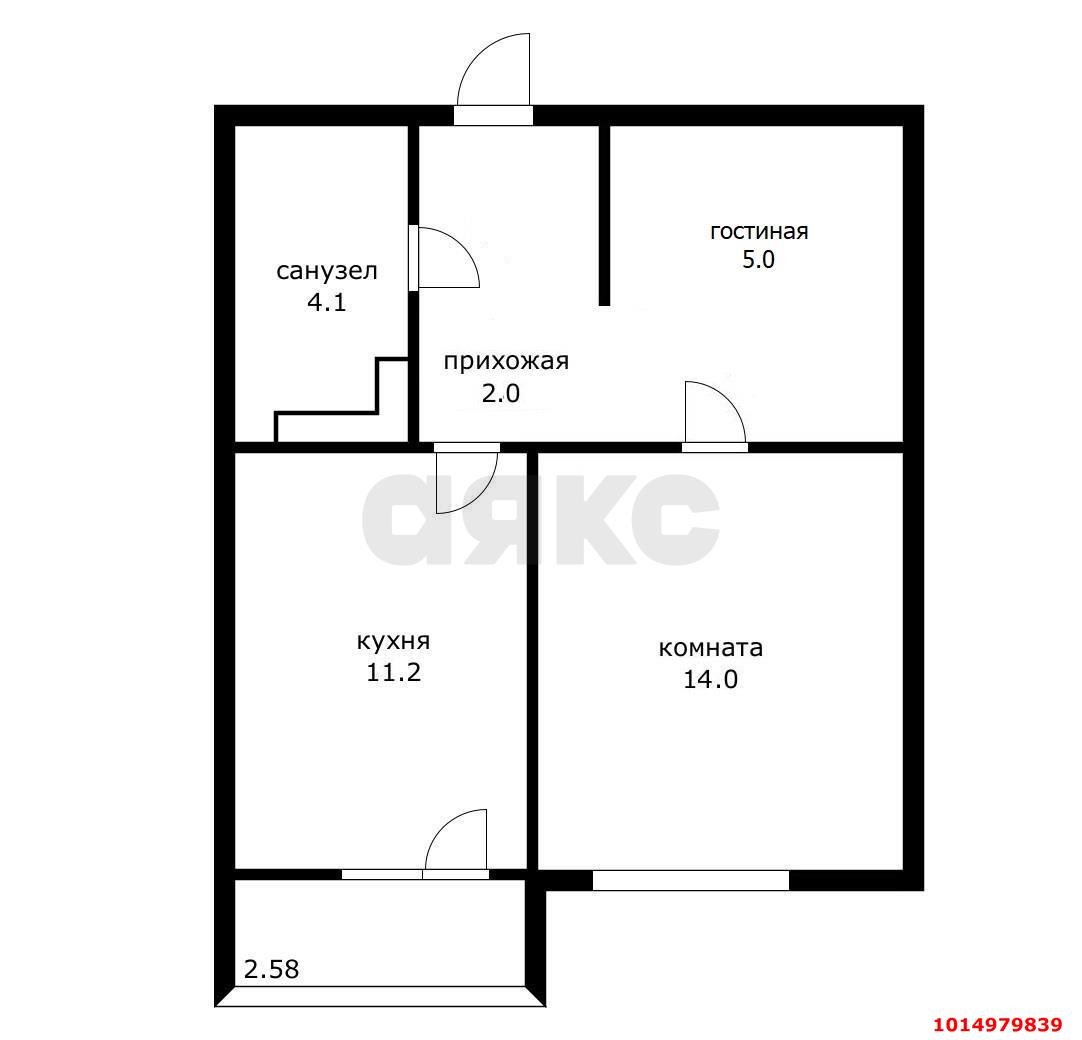 Фото №10: 1-комнатная квартира 40 м² - Краснодар, ЖК Времена Года 3, ул. Цезаря Куникова, 24к2