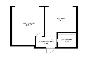 Фото №5: 1-комнатная квартира 41 м² - Краснодар, мкр. Центральный внутригородской округ, ул. Обрывная, 132/1к2