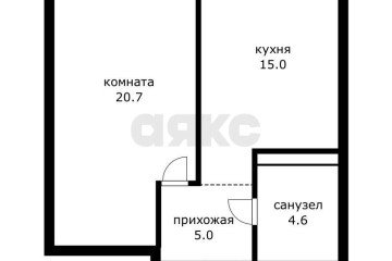 Фото №5: 1-комнатная квартира 41 м² - Краснодар, мкр. Черёмушки, ул. Обрывная, 132/1лит1к2