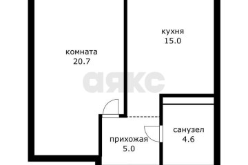 Фото №5: 1-комнатная квартира 41 м² - Краснодар, мкр. Черёмушки, ул. Обрывная, 132/1к2