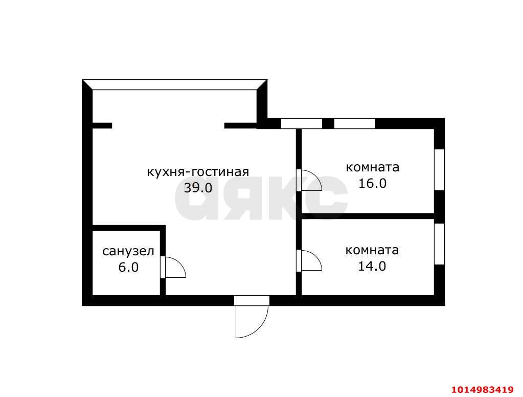 Фото №2: 2-комнатная квартира 80 м² - Краснодар, Сельскохозяйственный Институт, ул. Минская, 121
