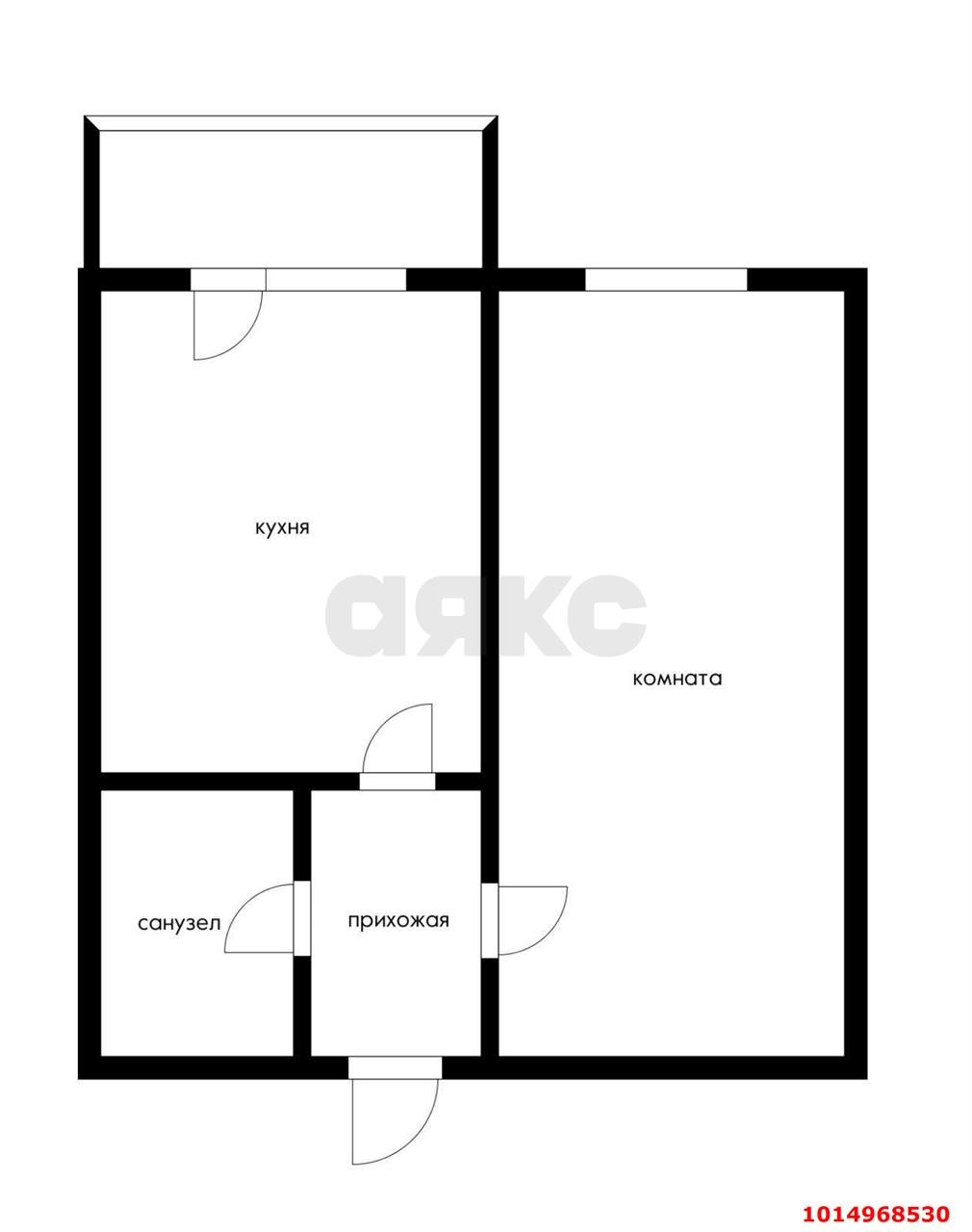 Фото №10: 1-комнатная квартира 34 м² - Новая Адыгея, жилой комплекс Новая Адыгея, ул. Бжегокайская, 90/1к1