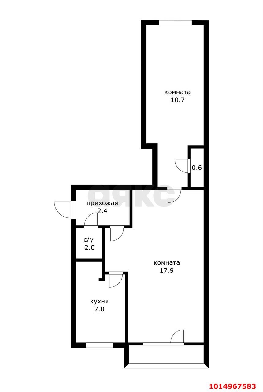 Фото №8: 2-комнатная квартира 40 м² - Краснодар, Карасунский внутригородской округ, мкр. Черёмушки, ул. Ставропольская, 107/11