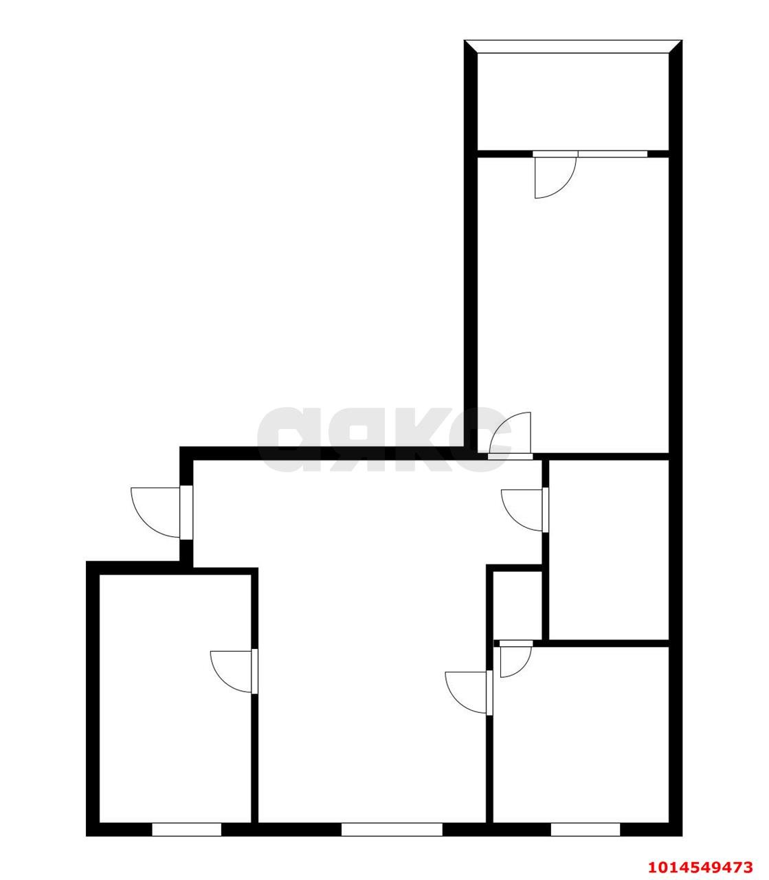 Фото №16: 3-комнатная квартира 58 м² - Краснодар, Центральный внутригородской округ, Черёмушки, мкр. Дубинка, пр-д 2-й  Айвазовского, 14