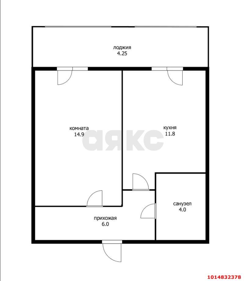 Фото №11: 1-комнатная квартира 43 м² - Знаменский, Карасунский внутригородской округ, мкр. Родные Просторы, ул. Природная, 10Бк4